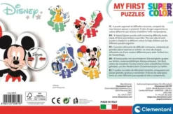 Mickey Mouse Puslespil - Mit Første - Color - Clementoni - 4 Stk