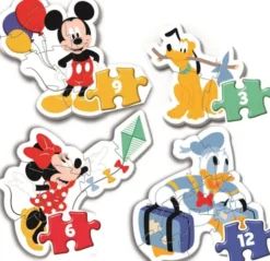 Mickey Mouse Puslespil - Mit Første - Color - Clementoni - 4 Stk