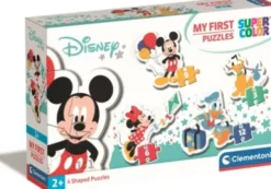 Mickey Mouse Puslespil - Mit Første - Color - Clementoni - 4 Stk