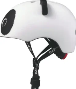 Micro - Cykelhjelm Til Børn - Ekstra Small 46-50 CM - 3D Panda - Hvid