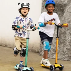 Micro - Cykelhjelm Til Børn - Medium 52-56 CM - 3D Panda - Hvid