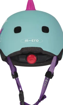 Micro - Cykelhjelm Til Børn - Medium 52-56 CM - 3D Drage - Blå