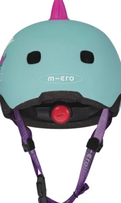 Micro - Cykelhjelm Til Børn - Small 48-53 CM - 3D Drage - Turkisblå