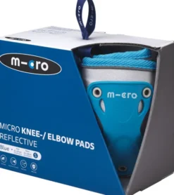 Micro - Knæ- Og Albuebeskyttere - Børn - Refleks - S - Blå