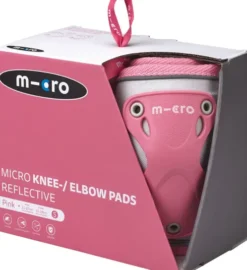 Micro - Knæ- Og Albuebeskyttere - Børn - Refleks - S - Pink
