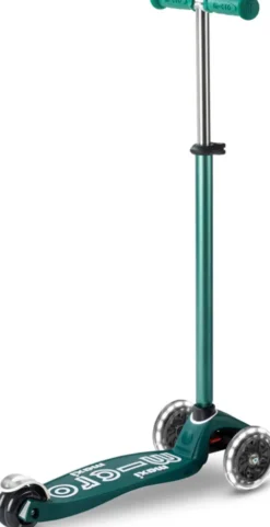 Micro - Maxi Deluxe Eco Led - Green - Trehjulet Løbehjul
