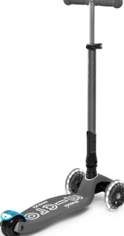 Micro - Maxi Deluxe Led Foldbar - Volcano Grey - Løbehjul