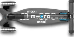 Micro - Maxi Deluxe Led Foldbar - Volcano Grey - Løbehjul