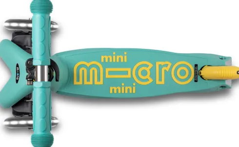 Micro - Mini Deluxe Eco Led - Mint - Trehjulet Løbehjul