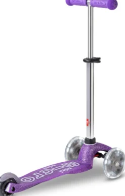 Micro - Mini Deluxe Fairy Glitter Led - Purple - Trehjulet Løbehjul