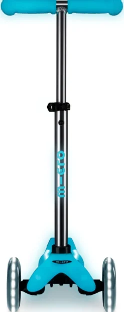 Micro - Mini Deluxe Glow Led Plus - Glacier Aqua - Løbehjul