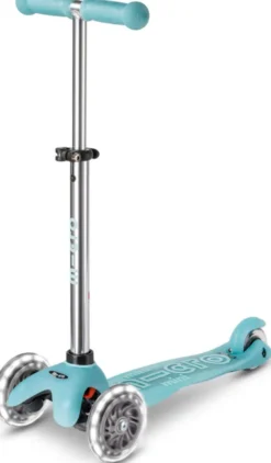 Micro - Mini Deluxe Glow Led Plus - Glacier Aqua - Løbehjul