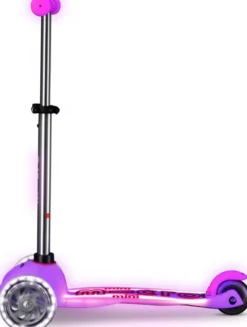 Micro - Mini Deluxe Glow Led Plus - Frosty Pink - Løbehjul