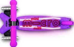 Micro - Mini Deluxe Glow Led Plus - Frosty Pink - Løbehjul