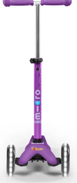 Micro - Mini Deluxe Led - Purple - Trehjulet Løbehjul