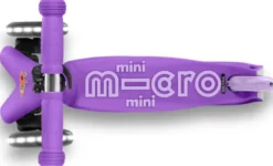 Micro - Mini Deluxe Led - Purple - Trehjulet Løbehjul
