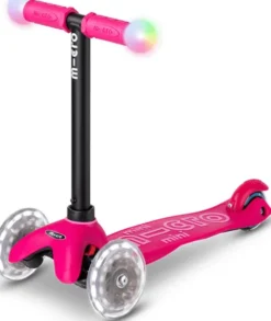 Micro - Mini2Grow Deluxe Magic Led Løbehjul - Pink - Mmd359