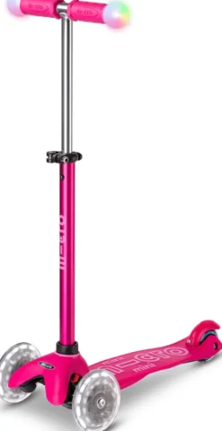 Micro - Mini2Grow Deluxe Magic Led Løbehjul - Pink - Mmd359