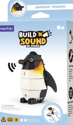 Mieredu - Emperor Penguin - Build 'N' Sound 3D Puzzle - Pingvin