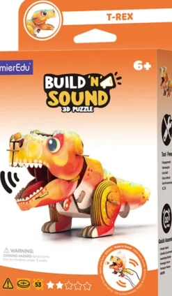 Mieredu - T-Rex - Build 'N' Sound 3D Puzzle - Tyrannosaurus Rex