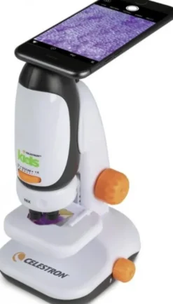 Mikroskop Til Børn Med Smartphone Adapter - Celestron