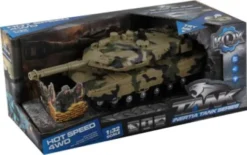 Military Tank W/Friction, Light, Sound & Try-Me - Klx Toys