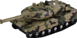 Military Tank W/Friction, Light, Sound & Try-Me - Klx Toys