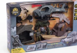 Militærsæt M/Båd, Helikopter, Atv + Tilbehør - Special Forces