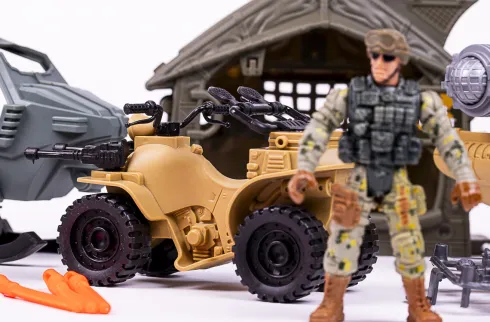 Militærsæt M/Båd, Helikopter, Atv + Tilbehør - Special Forces