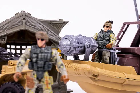 Militærsæt M/Båd, Helikopter, Atv + Tilbehør - Special Forces