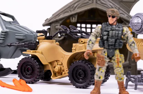 Militærsæt M/Båd, Helikopter, Atv + Tilbehør - Special Forces
