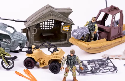 Militærsæt M/Båd, Helikopter, Atv + Tilbehør - Special Forces