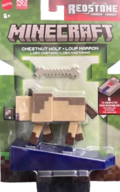 Minecraft - Chestnut Wolf - Biome Builds Figur - Kastanje Ulv - 8 CM