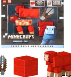 Minecraft Figur - Sheep Med Tilbehør - Diamond Level
