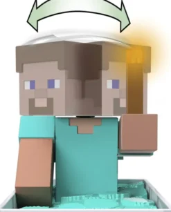 Minecraft - Mayhem Rc Steve Figur Med Minecart - Mattel Jmt40