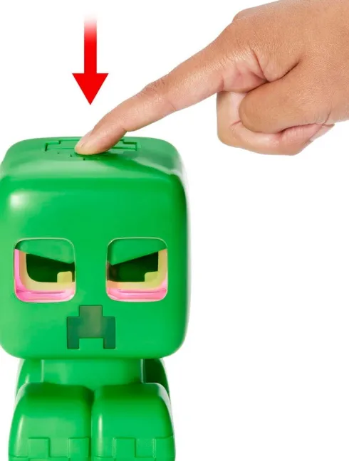 Minecraft - My Pet Creeper - Interaktiv Figur Med Lyd Og Lys