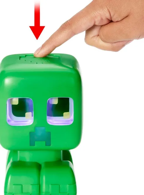 Minecraft - My Pet Creeper - Interaktiv Figur Med Lyd Og Lys