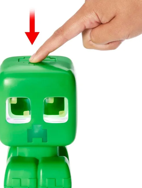 Minecraft - My Pet Creeper - Interaktiv Figur Med Lyd Og Lys