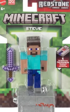 Minecraft - Redstone Charged Steve - Biome Builds Figur - 8 CM