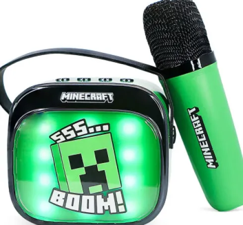 Minecraft - Trådløst Mini Karaoke Anlæg Til Børn - Otl