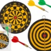 Mini Dart Spil Til Børn Og Voksne - Inkl. Dartskive Og 3 Pile