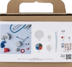 Mini DIY Kit Modellering - Robotdreng - Blå - Grå - Rød