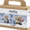 Mini DIY Kit Modellering - Robotpige - Grå - Pink