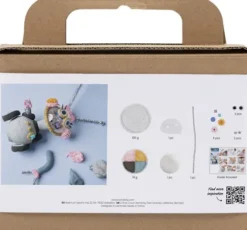 Mini DIY Kit Modellering - Robotpige - Grå - Pink