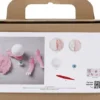 Mini DIY Kit - Silk Clay Og Foam Clay - Monster Sally - Lys Pink