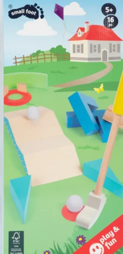 Minigolf Sæt Til Børn - Træ - 16 Dele - Small Foot