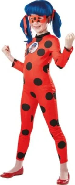 Miraculous Ladybug Kostume Til Børn - 7-8 År - Rubies