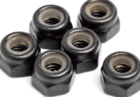 M3 Nylon Locknut - 6Pcs - Mv22062 - Maverick Rc