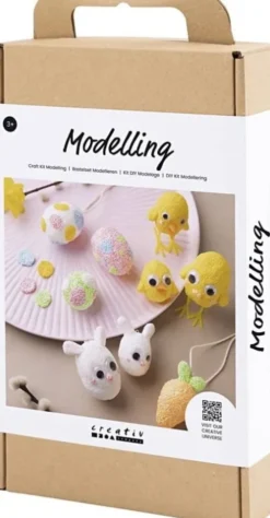 Modellervoks DIY Sæt - Påskefigurer