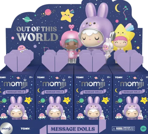 Momiji - Ootw Vinyldukke Med Besked 7,5 CM - Assorterede
